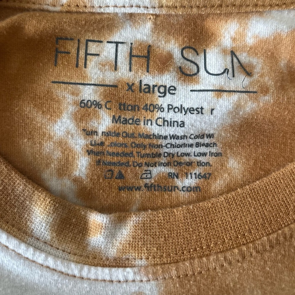 Fifth Sun Tan and White T-Shirt - Picture 4 of 5